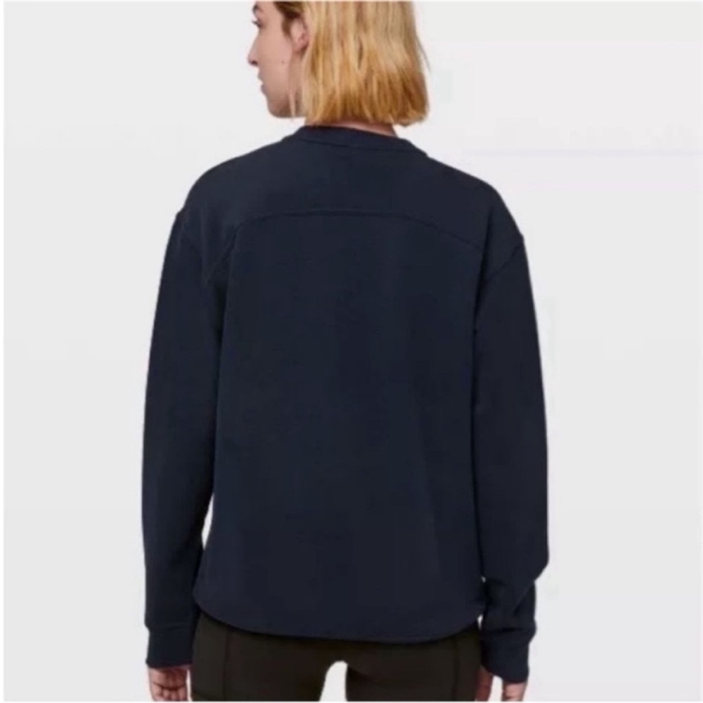 lululemon athletica Navy Blue Crew Sweatshirt